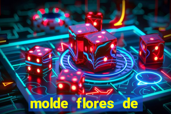 molde flores de papel para imprimir